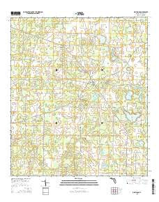 Dellwood Florida Current topographic map, 1:24000 scale, 7.5 X 7.5 Minute, Year 2015