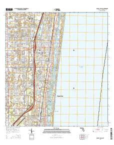 Delray Beach Florida Current topographic map, 1:24000 scale, 7.5 X 7.5 Minute, Year 2015