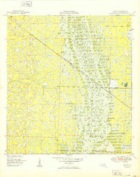 Delta Florida Historical topographic map, 1:24000 scale, 7.5 X 7.5 Minute, Year 1950