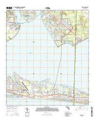 Destin Florida Current topographic map, 1:24000 scale, 7.5 X 7.5 Minute, Year 2015