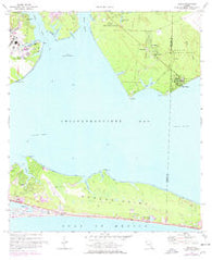 Destin Florida Historical topographic map, 1:24000 scale, 7.5 X 7.5 Minute, Year 1970