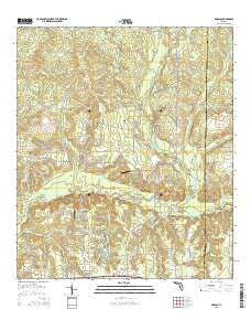 Dorcas Florida Current topographic map, 1:24000 scale, 7.5 X 7.5 Minute, Year 2015