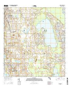 Dundee Florida Current topographic map, 1:24000 scale, 7.5 X 7.5 Minute, Year 2015