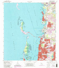 Dunedin Florida Historical topographic map, 1:24000 scale, 7.5 X 7.5 Minute, Year 1974