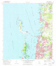 Dunedin Florida Historical topographic map, 1:24000 scale, 7.5 X 7.5 Minute, Year 1974