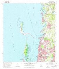Dunedin Florida Historical topographic map, 1:24000 scale, 7.5 X 7.5 Minute, Year 1974