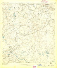 Dunnellon Florida Historical topographic map, 1:62500 scale, 15 X 15 Minute, Year 1894