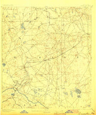 Dunnellon Florida Historical topographic map, 1:62500 scale, 15 X 15 Minute, Year 1894