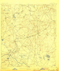 Dunnellon Florida Historical topographic map, 1:62500 scale, 15 X 15 Minute, Year 1894