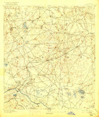 Dunnellon Florida Historical topographic map, 1:62500 scale, 15 X 15 Minute, Year 1894