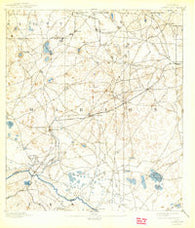 Dunnellon Florida Historical topographic map, 1:62500 scale, 15 X 15 Minute, Year 1894