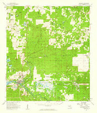 Dunnellon Florida Historical topographic map, 1:62500 scale, 15 X 15 Minute, Year 1954