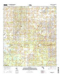 Dunnellon SE Florida Current topographic map, 1:24000 scale, 7.5 X 7.5 Minute, Year 2015