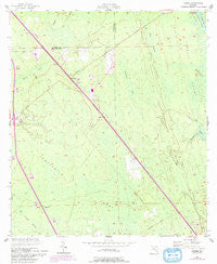 Durbin Florida Historical topographic map, 1:24000 scale, 7.5 X 7.5 Minute, Year 1952