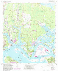 EastPort Florida Historical topographic map, 1:24000 scale, 7.5 X 7.5 Minute, Year 1964