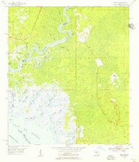 East Pass Florida Historical topographic map, 1:24000 scale, 7.5 X 7.5 Minute, Year 1954