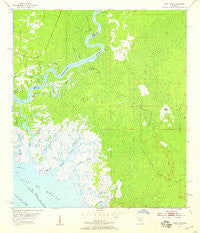 East Pass Florida Historical topographic map, 1:24000 scale, 7.5 X 7.5 Minute, Year 1954