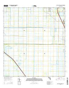 East of Gum Slough Florida Current topographic map, 1:24000 scale, 7.5 X 7.5 Minute, Year 2015