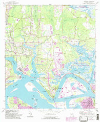 Eastport Florida Historical topographic map, 1:24000 scale, 7.5 X 7.5 Minute, Year 1964