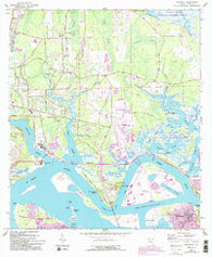 Eastport Florida Historical topographic map, 1:24000 scale, 7.5 X 7.5 Minute, Year 1964