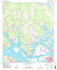 Eastport Florida Historical topographic map, 1:24000 scale, 7.5 X 7.5 Minute, Year 1964