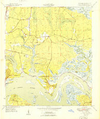 Eastport Florida Historical topographic map, 1:24000 scale, 7.5 X 7.5 Minute, Year 1950