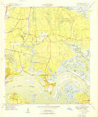 Eastport Florida Historical topographic map, 1:24000 scale, 7.5 X 7.5 Minute, Year 1950