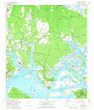 Eastport Florida Historical topographic map, 1:24000 scale, 7.5 X 7.5 Minute, Year 1964