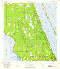 Eau Gallie Florida Historical topographic map, 1:24000 scale, 7.5 X 7.5 Minute, Year 1949