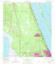 Eau Gallie Florida Historical topographic map, 1:24000 scale, 7.5 X 7.5 Minute, Year 1949