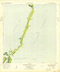 Elliott Key Florida Historical topographic map, 1:24000 scale, 7.5 X 7.5 Minute, Year 1949