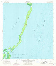 Elliott Key Florida Historical topographic map, 1:24000 scale, 7.5 X 7.5 Minute, Year 1956