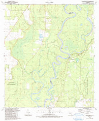Estiffanulga Florida Historical topographic map, 1:24000 scale, 7.5 X 7.5 Minute, Year 1990