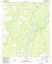 Estiffanulga Florida Historical topographic map, 1:24000 scale, 7.5 X 7.5 Minute, Year 1990