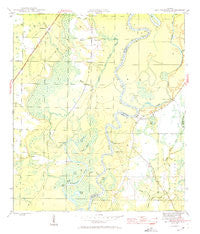 Estiffanulga Florida Historical topographic map, 1:24000 scale, 7.5 X 7.5 Minute, Year 1945