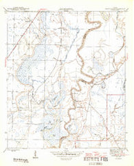 Estiffanulga Florida Historical topographic map, 1:31680 scale, 7.5 X 7.5 Minute, Year 1945