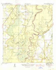 Estiffanulga Florida Historical topographic map, 1:31680 scale, 7.5 X 7.5 Minute, Year 1945