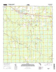 Eugene Florida Current topographic map, 1:24000 scale, 7.5 X 7.5 Minute, Year 2015