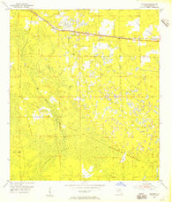 Eugene Florida Historical topographic map, 1:24000 scale, 7.5 X 7.5 Minute, Year 1954