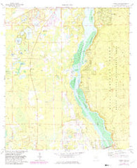 Eureka Dam Florida Historical topographic map, 1:24000 scale, 7.5 X 7.5 Minute, Year 1970