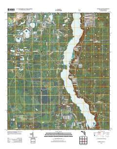 Eureka Dam Florida Historical topographic map, 1:24000 scale, 7.5 X 7.5 Minute, Year 2012