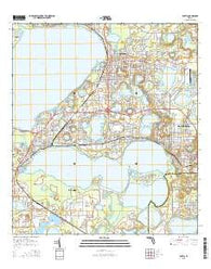 Eustis Florida Current topographic map, 1:24000 scale, 7.5 X 7.5 Minute, Year 2015