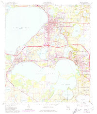Eustis Florida Historical topographic map, 1:24000 scale, 7.5 X 7.5 Minute, Year 1966