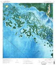 Everglades City Florida Historical topographic map, 1:24000 scale, 7.5 X 7.5 Minute, Year 1974