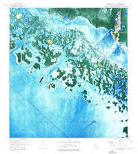 Everglades City Florida Historical topographic map, 1:24000 scale, 7.5 X 7.5 Minute, Year 1974