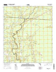 Fargo SW Florida Current topographic map, 1:24000 scale, 7.5 X 7.5 Minute, Year 2015