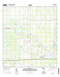 Felda Florida Current topographic map, 1:24000 scale, 7.5 X 7.5 Minute, Year 2015