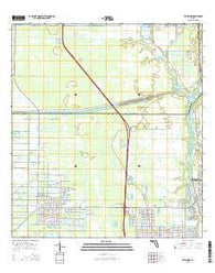 Fellsmere Florida Current topographic map, 1:24000 scale, 7.5 X 7.5 Minute, Year 2015