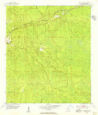 Fenholloway Florida Historical topographic map, 1:24000 scale, 7.5 X 7.5 Minute, Year 1954