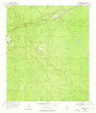 Fenholloway Florida Historical topographic map, 1:24000 scale, 7.5 X 7.5 Minute, Year 1954